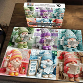 Bathroom Gnomes Daily Jigsaw Puzzle 1000 Pieces